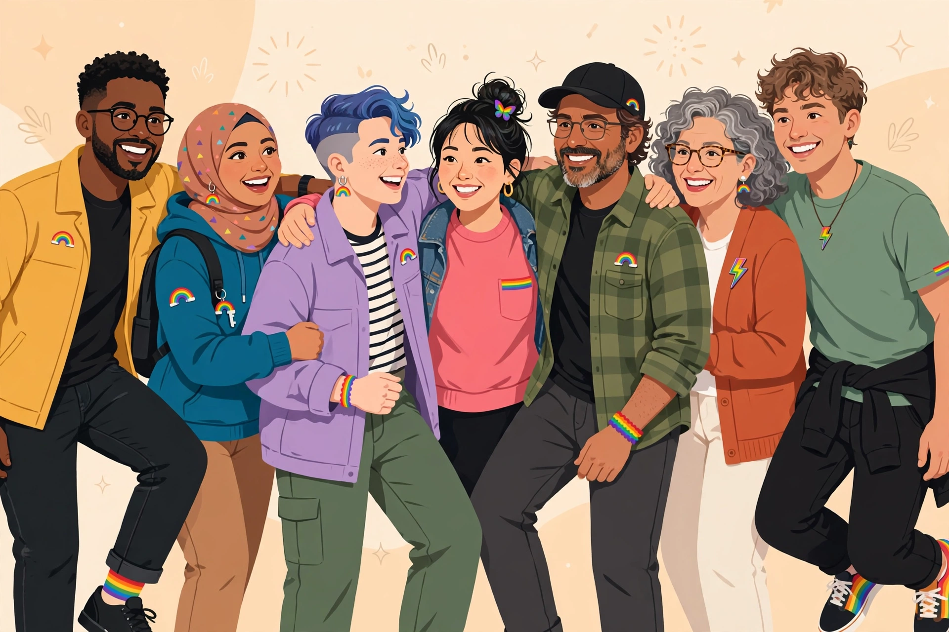 The MAGA Squad — a diverse group standing together